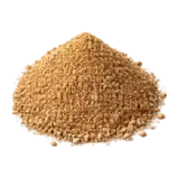A mound of fine golden decomposed granite.