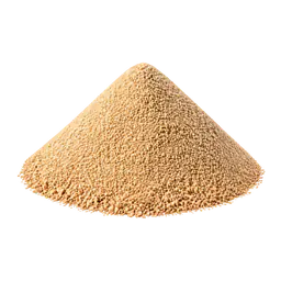 A mound of fine golden landscaping sand.